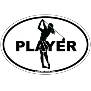 Female Golfer Bumper Sticker